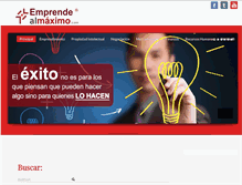 Tablet Screenshot of emprendealmaximo.com